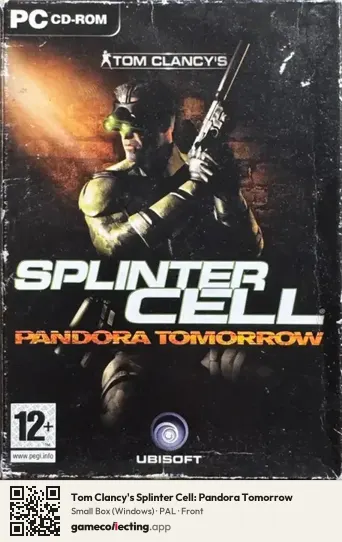 Tom Clancy's Splinter Cell: Pandora Tomorrow Computer, PAL box front