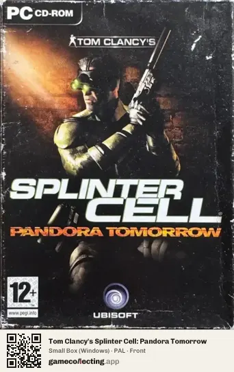 Tom Clancy's Splinter Cell: Pandora Tomorrow Computer, PAL box front