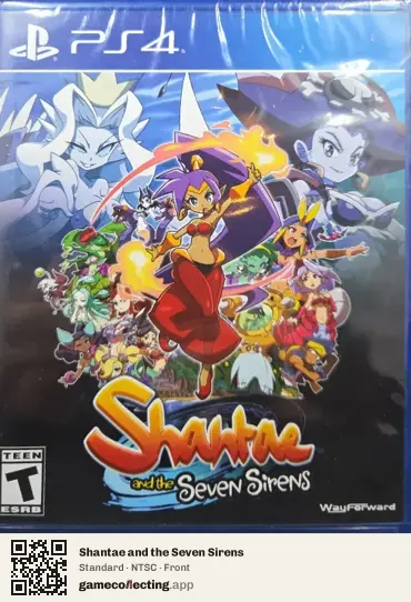 Shantae and the Seven Sirens PlayStation 4, NTSC box front