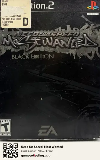 Need for Speed: Most Wanted PlayStation 2, NTSC box front