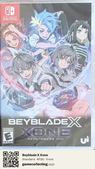 Beyblade X Xone Nintendo Switch, NTSC box front