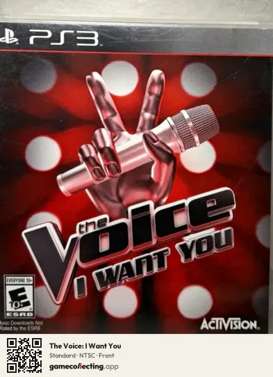 The Voice: I Want You PlayStation 3, NTSC box front