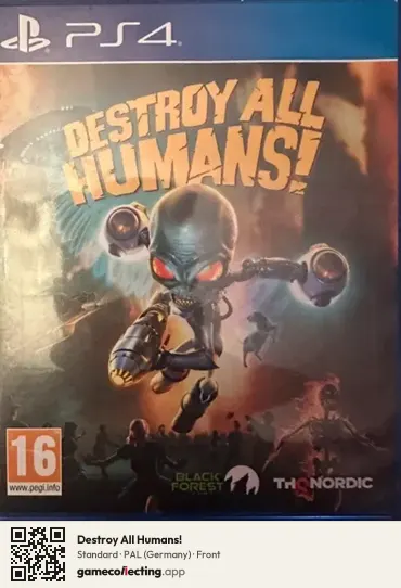 Destroy All Humans! PlayStation 4, Germany box front