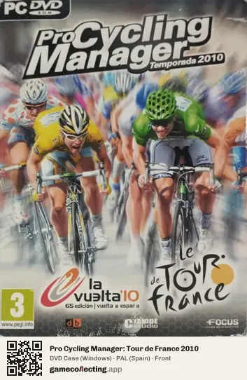 Pro Cycling Manager: Tour de France 2010 Computer, Spain box front