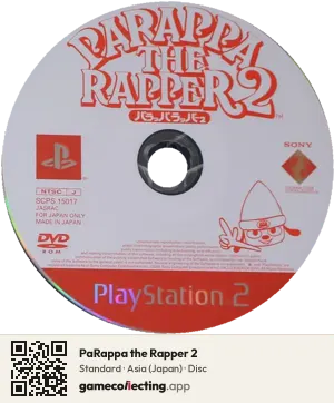 PaRappa the Rapper 2 PlayStation 2, Asia disc