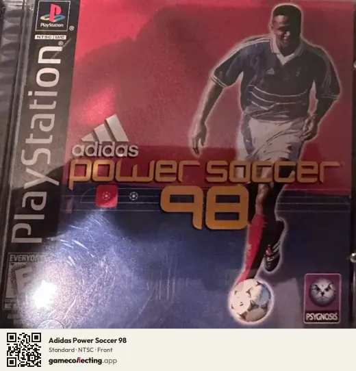 Adidas Power Soccer 98 PlayStation, NTSC box front