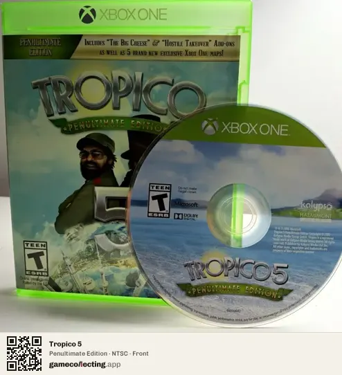 Tropico 5 Xbox One, NTSC box front