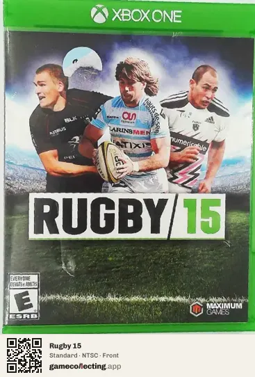 Rugby 15 Xbox One, NTSC box front