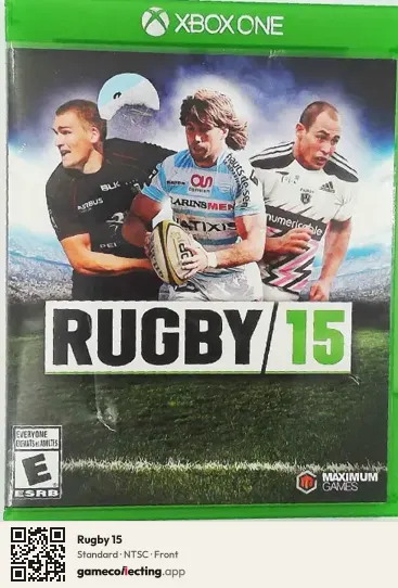 Rugby 15 Xbox One, NTSC box front