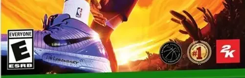 NBA 2K23, the ESRB box on its front