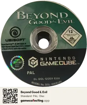 Beyond Good & Evil Nintendo GameCube, PAL disc