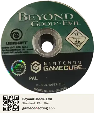 Beyond Good & Evil Nintendo GameCube, PAL disc