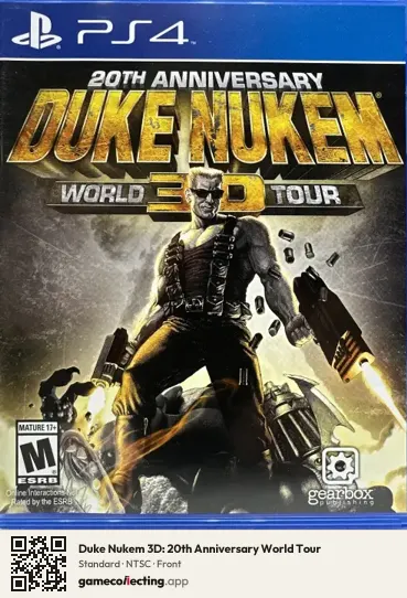 Duke Nukem 3D: 20th Anniversary World Tour PlayStation 4, NTSC box front