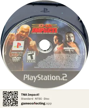 TNA Impact! PlayStation 2, NTSC disc