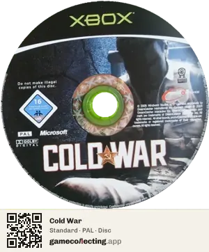 Cold War Xbox, PAL disc