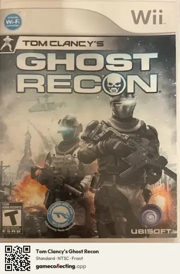 Tom Clancy's Ghost Recon Nintendo Wii, NTSC box front