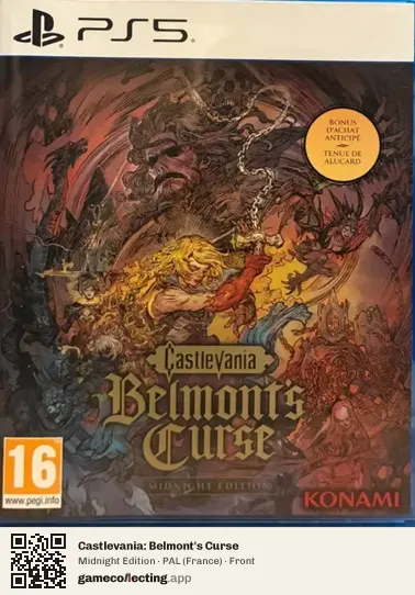 Castlevania: Belmont's Curse PlayStation 5, France box front