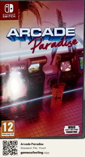 Arcade Paradise Nintendo Switch, PAL box front