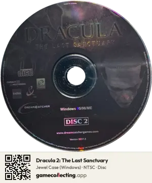 Dracula 2: The Last Sanctuary Computer, NTSC disc