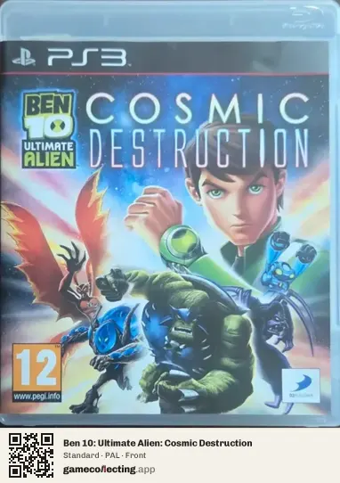 Ben 10: Ultimate Alien: Cosmic Destruction PlayStation 3, PAL box front