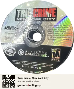 True Crime: New York City Nintendo GameCube, NTSC disc