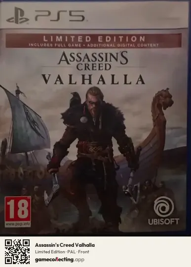 Assassin's Creed Valhalla PlayStation 5, PAL box front