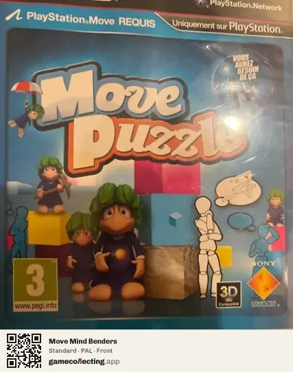 Move Mind Benders PlayStation 3, PAL box front