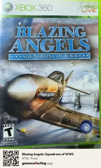 Blazing Angels: Squadrons of WWII Xbox 360, NTSC box front