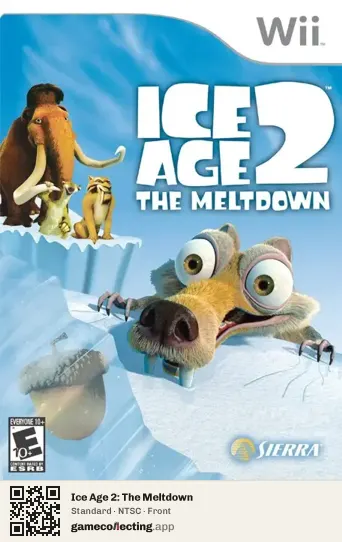 Ice Age 2: The Meltdown Nintendo Wii, NTSC box front