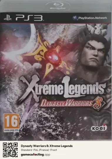 Dynasty Warriors 8: Xtreme Legends PlayStation 3, France box front