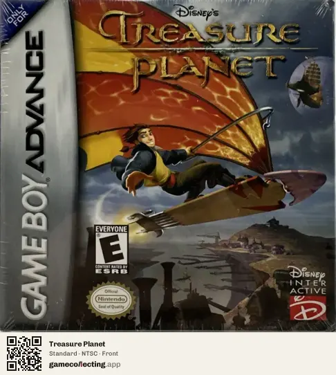 Treasure Planet Game Boy Advance, NTSC box front