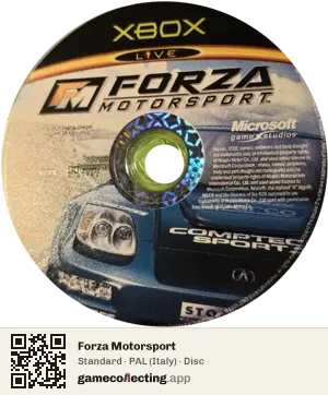 Forza Motorsport Xbox, PAL disc