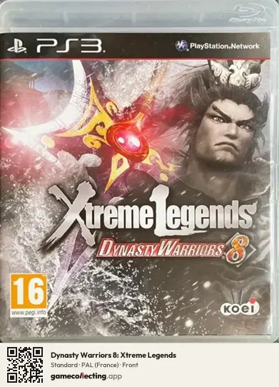 Dynasty Warriors 8: Xtreme Legends PlayStation 3, France box front