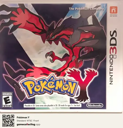 Pokémon Y Nintendo 3DS, NTSC box front