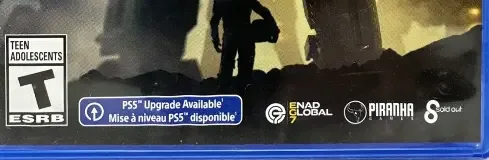 MechWarrior 5: Mercenaries, the ESRB box on its front