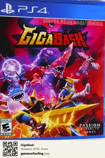 GigaBash PlayStation 4, NTSC box front