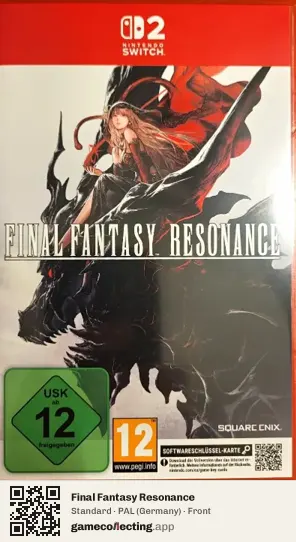 Final Fantasy Resonance Nintendo Switch 2, Germany box front