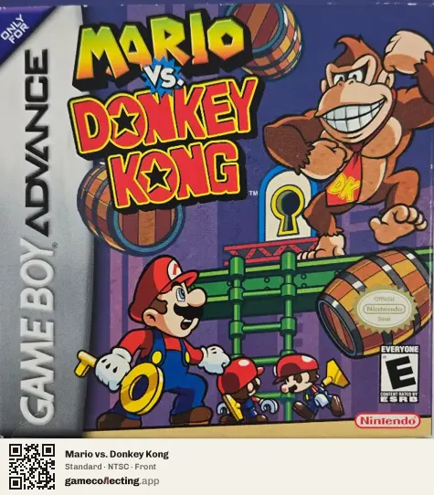 Mario vs. Donkey Kong Game Boy Advance, NTSC box front