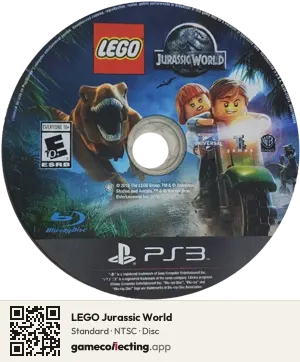 LEGO Jurassic World PlayStation 3, NTSC disc