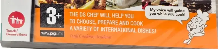 Personal Trainer: Cooking, the PEGI square on its front