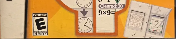 Brain Age: Train Your Brain in Minutes a Day!, the ESRB box on its front