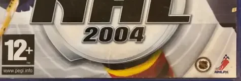 NHL 2004, the PEGI square on its front