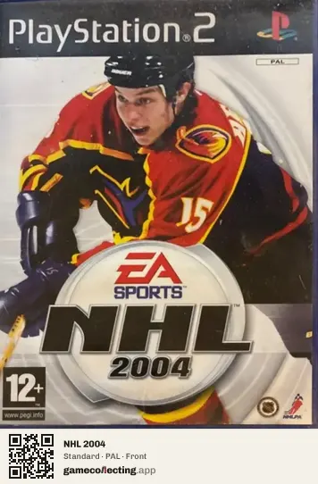 NHL 2004 PlayStation 2, PAL box front