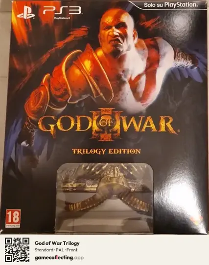 God of War Trilogy PlayStation 3, PAL box front