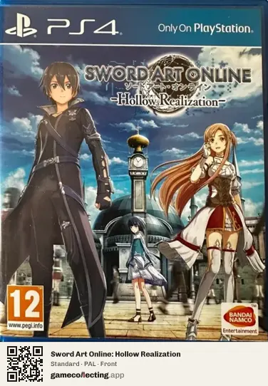 Sword Art Online: Hollow Realization PlayStation 4, PAL box front