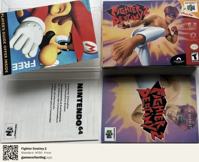 Fighter Destiny 2 Nintendo 64, NTSC box front