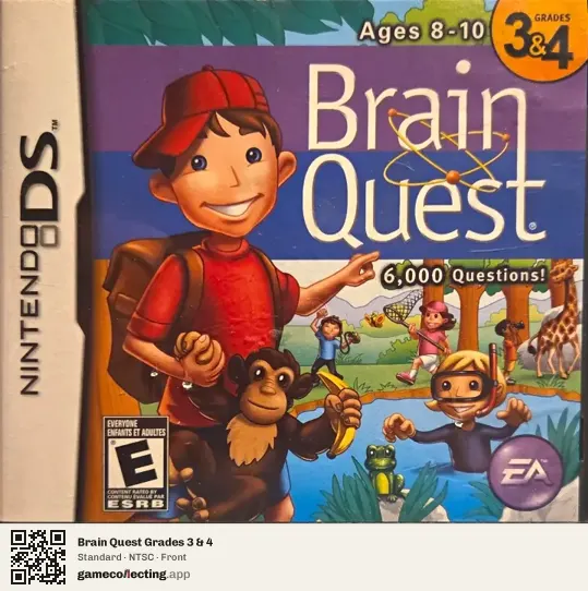 Brain Quest Grades 3 & 4 Nintendo DS, NTSC box front