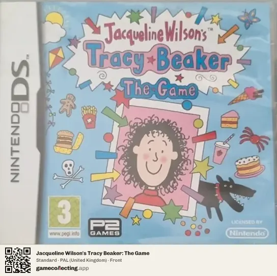 Jacqueline Wilson's Tracy Beaker: The Game Nintendo DS, United Kingdom box front