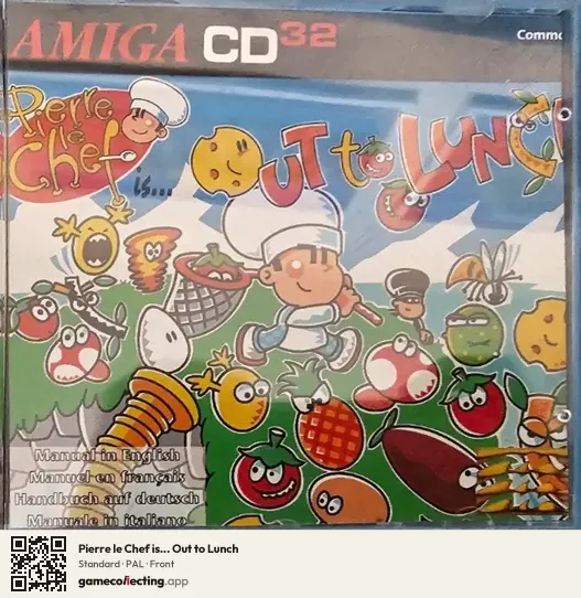 Pierre le Chef is... Out to Lunch Amiga CD32, PAL box front