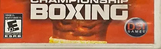 Showtime Championship Boxing, the ESRB box on its front